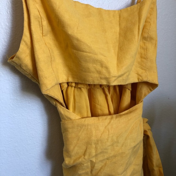 F21 Yellow Cut Out Dress - Picture 10 of 11